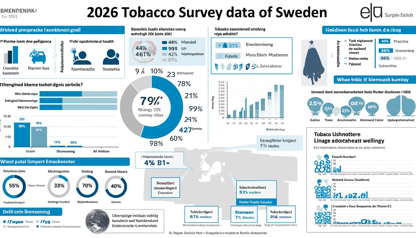 la suède dépasse les 5 % de fumeurs quotidiens, avec des tendances contrastées dans la consommation de tabac.